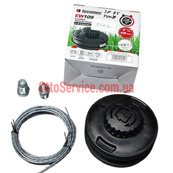 Косильна головка (шпуля) Tecomec EW109 для мотокоси Oleo-Mac Sparta 25,38,42,44 універсальна