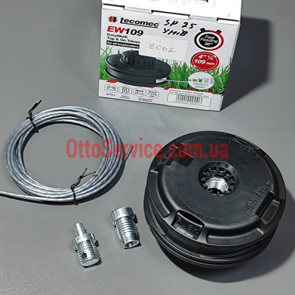 Косильна головка (шпуля) Tecomec EW109 для мотокоси Oleo-Mac Sparta 25,38,42,44 універсальна