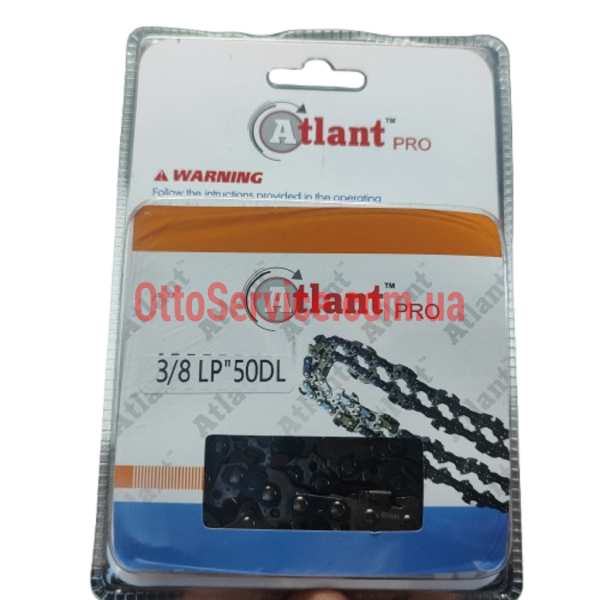 Ланцюг ATLANT PRO з побідитовими напайками для бензопил, 35 см, 3/8", 1.3 мм, 50 ланок