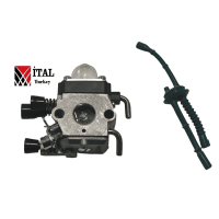 Карбюратор ital для мотокос fs55, fs55c +шланг 