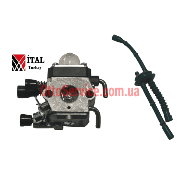 Карбюратор+шланг ital для застосування в мотокосах fs 55, fs 55c  