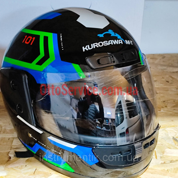 Мотошолом KUROSAWA-MT HF-101 чорний розмір М Q275-G