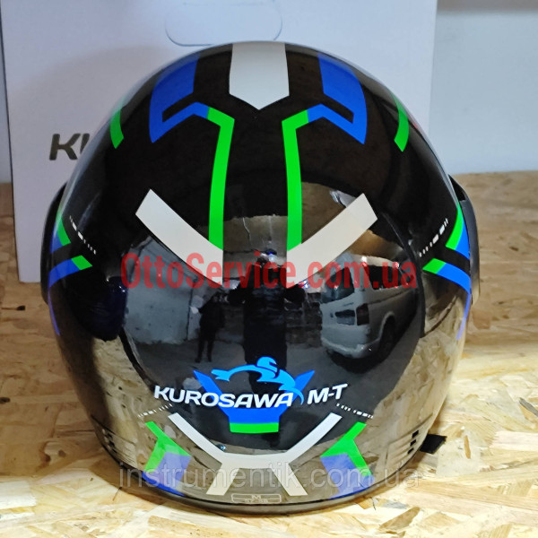 Мотошолом KUROSAWA-MT HF-101 чорний розмір М Q275-G