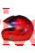 Мотошолом HELMET HF-108 червоний розмір M