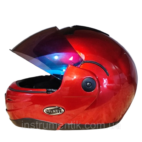 Мотошолом HELMET HF-108 червоний розмір M