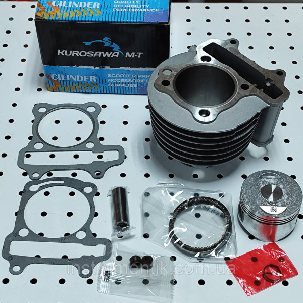 Циліндр (комплект) 150сс/4т GY6-150 Kurosawa M-T (57.4mm 112,5)