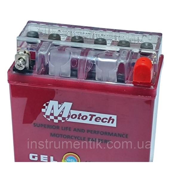 Мото акумулятор АКБ 7АМ високий YTX7L-BS MotoTech  (GEL) 2025 рік