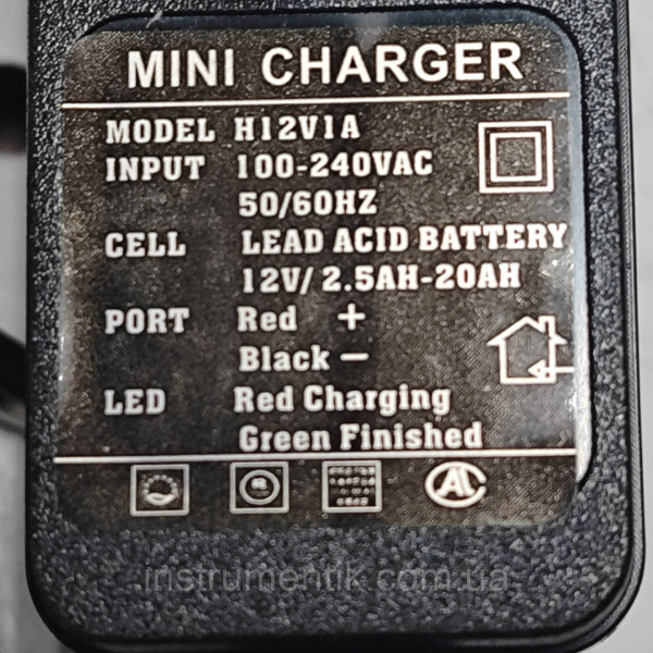 Універсальний імпульсний зарядний пристрій 12V до мопедів та скутерів.HONDA, SUZUKI, YAMAHA