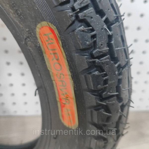 Покришка камерна 10"x3.00 TL L-802/Мотопокришка 3.00-10 KUROSAWA M-T (CH)
