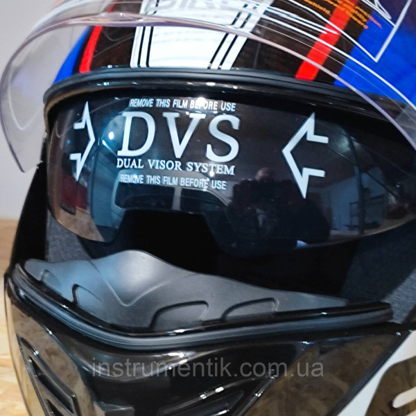 Мотошолом HELMET вбудовані окуляри 285 №2 розмір M