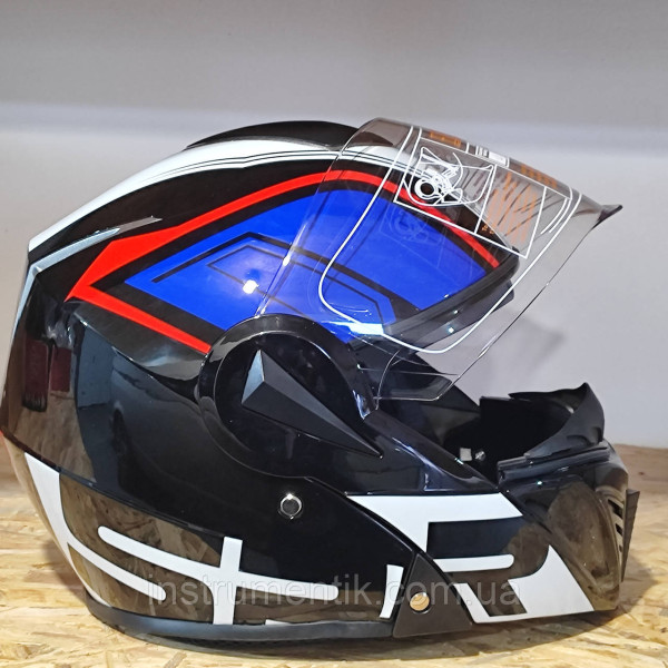 Мотошолом HELMET вбудовані окуляри 285 №2 розмір M