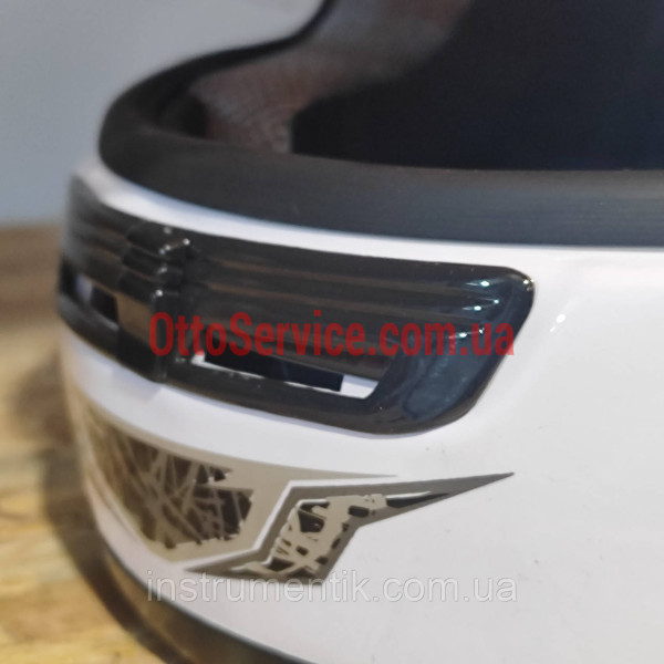 Мотошолом білий WLT-106 MotoTech розмір S