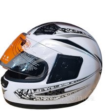 Мотошолом білий WLT-106 MotoTech розмір S