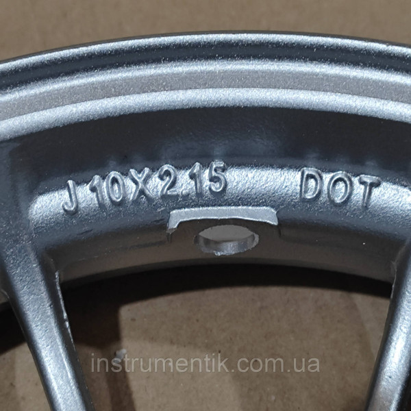 Диск колеса HONDA DIO AF-27/34 10" сірий барабан титанові пара