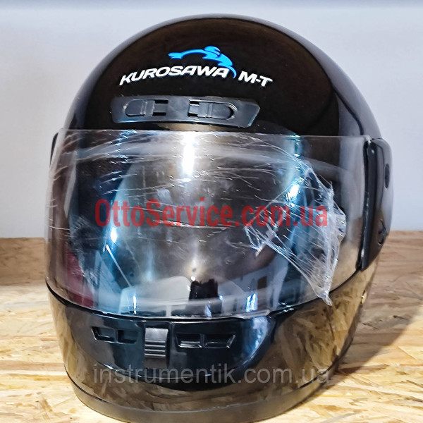 Мотошолом HF-101 чорний глянець розмір S