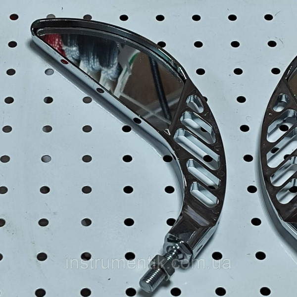 Дзеркала (пара) ZX-2556 8мм / 10мм для скутерів HONDA, SUZUKI, YAMAHA, KANUNI, VIPER, FADA