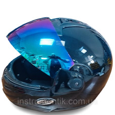 Мотошолом HELMET HF-108 чорний розмір M