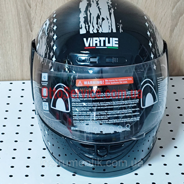 Шолом MD-А105 чорний із сірим - VIRTUE Розмір L