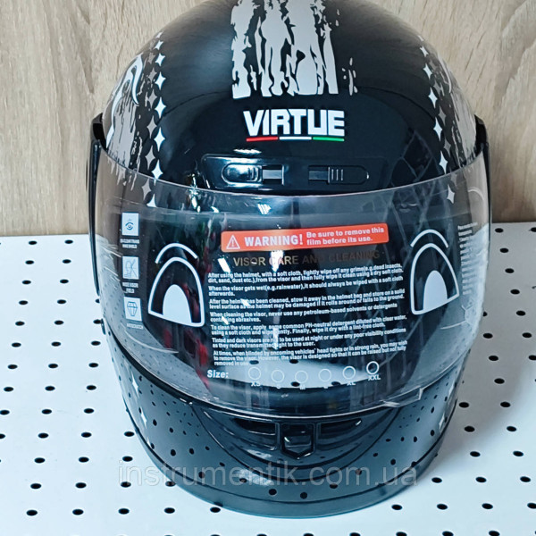 Шолом MD-А105 чорний із сірим - VIRTUE Розмір L